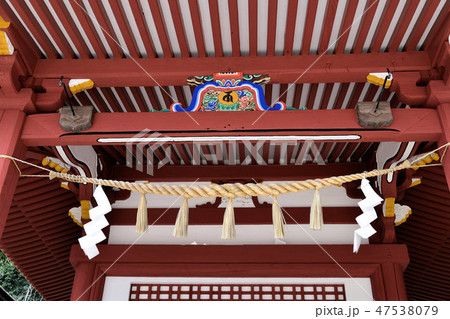 国指定重要文化財の熊野神社第二殿近影　岡山県倉敷市 47538079