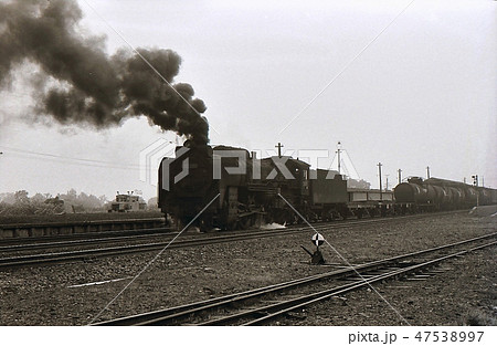 昭和44年 D52蒸気機関車貨物列車。函館本線大沼。 昭和44年 D52蒸気機関車貨物列車。函館本線大沼。 47538997