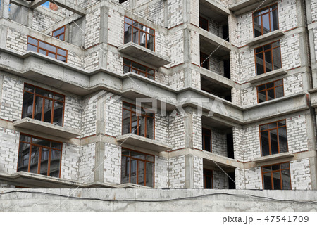 new building under construction, scaffolding 47541709