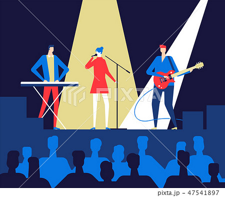 Music festival - flat design style colorful illustration Music festival - flat design style colorful illustration 47541897