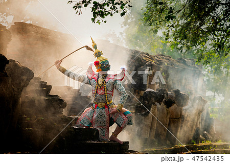 Art culture Thailand Dancing in masked khon 47542435