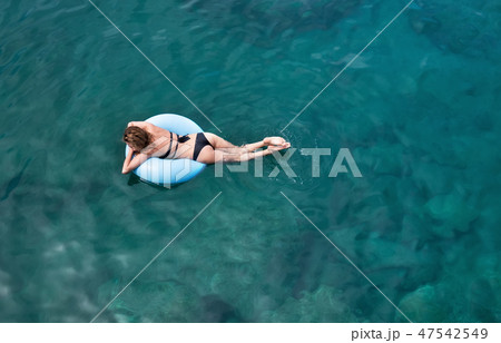 Girl relax on the sea. Girl relax on the sea. 47542549