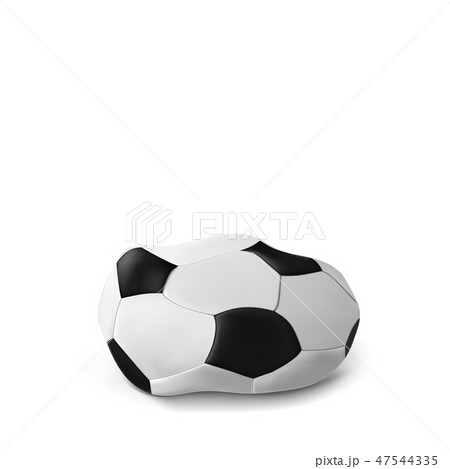 Realistic deflated football, soccer ball Realistic deflated football, soccer ball 47544335