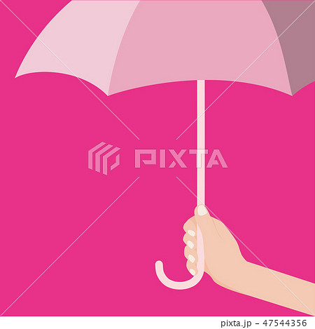 Hand holding umbrella for valentine's day concept Hand holding umbrella for valentine's day concept 47544356