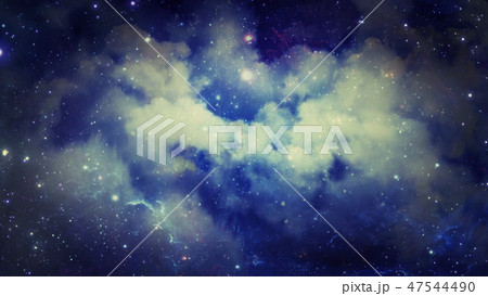 3D rendering of star nebula and galaxies 47544490