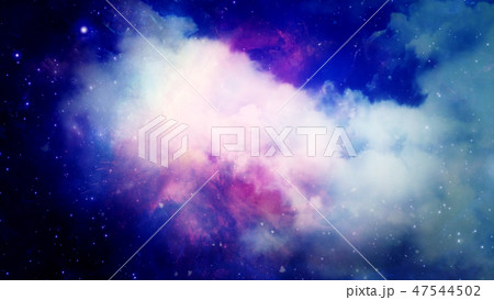 3D rendering of star nebula and galaxies 47544502