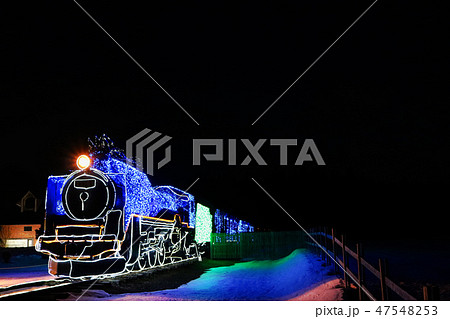 小岩井ウィンターイルミネーション、「銀河鉄道SL」 47548253