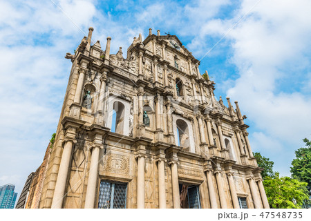 世界遺産　マカオ　聖ポール天主堂跡 47548735
