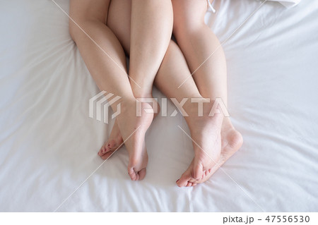 Lesbian, couple concept. two women are sleeping Lesbian, couple concept. two women are sleeping 47556530