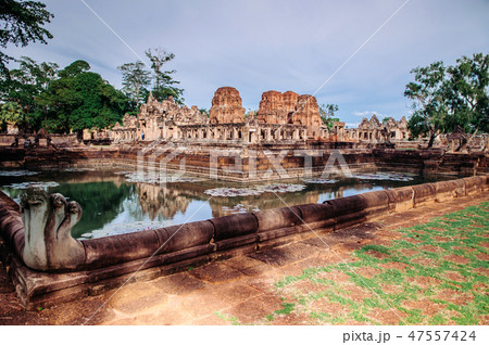 Barai pond of Prasat Muang Tam castle in Buriram 47557424
