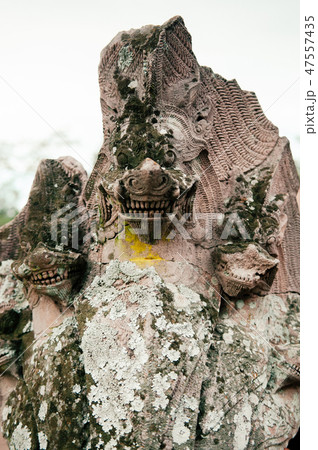 Naga statue of Phanom Rung castle in Buriram 47557435