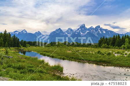grand teton national park on the day. 47558023
