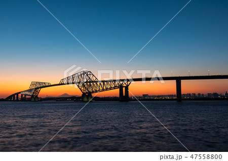 (東京都-湾岸風景)東京ゲートブリッジと富士7 (東京都-湾岸風景)東京ゲートブリッジと富士7 47558800
