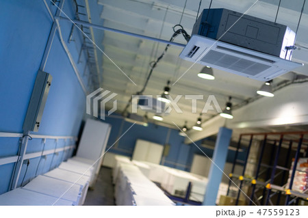 Warehouse with white refrigerators Warehouse with white refrigerators 47559123