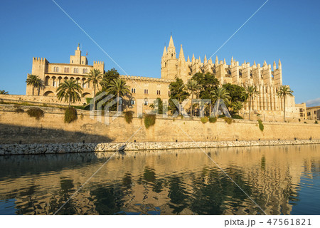 Reflection of ancient Cathedral de Santa Maria Reflection of ancient Cathedral de Santa Maria 47561821