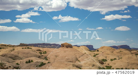 Moab Utah off roading view of a rocky terrain 47562019