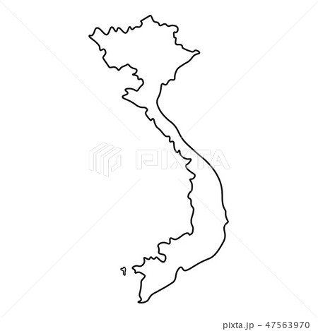 Map Of Vietnam Outlineのイラスト素材