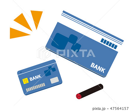 キャッシュカード クレジットカード Card 銀行 通帳 アイコンのイラスト素材
