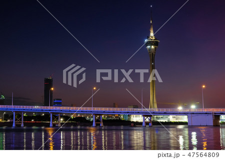 マカオ・タワー 夜景 マカオ・タワー 夜景 47564809