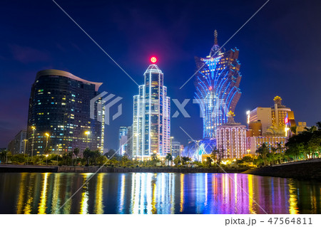 マカオ 夜景 マカオ 夜景 47564811