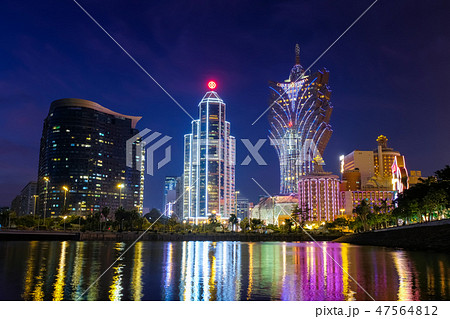 マカオ 夜景 47564812