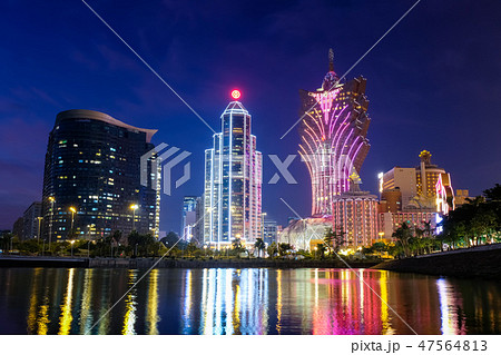 マカオ 夜景 マカオ 夜景 47564813