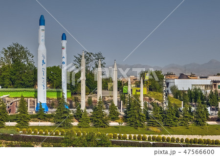 Replica of Iranian military rockets in museum Replica of Iranian military rockets in museum 47566600