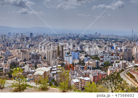 Tehran elevated city skyline from observation deck Tehran elevated city skyline from observation deck 47566602