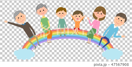 三世代家族 ファミリー 虹 三世代家族 ファミリー 虹 47567908