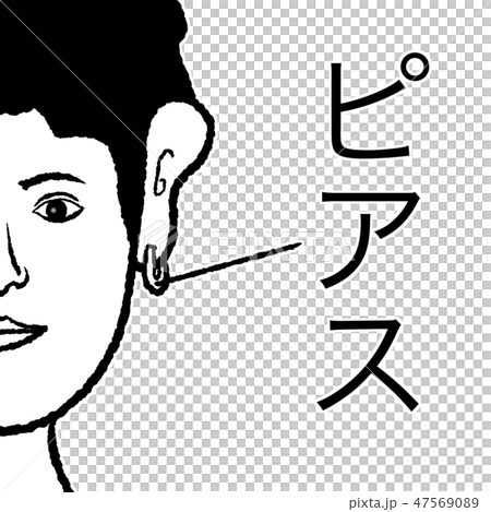 リングピアスのイラスト素材 リングピアスのイラスト素材