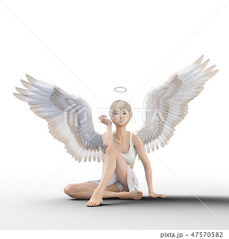 リアルな天使 Perming3dcg イラスト素材のイラスト素材