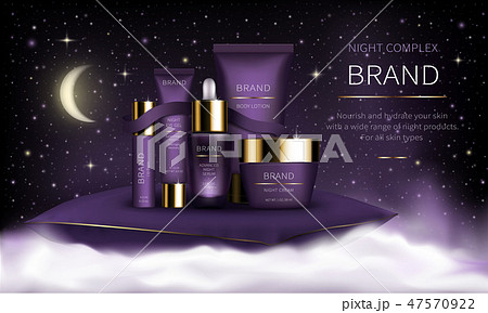 Night cosmetic series for face skin care Night cosmetic series for face skin care 47570922