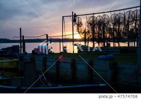 Fish Trap at Sunset 47574708