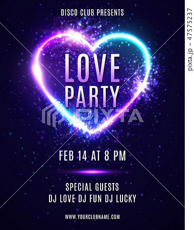 Valentine S Day Party Design Template For のイラスト素材