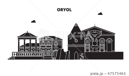 Russia, Oryol. City skyline: architecture, buildings, streets, silhouette, landscape, panorama. Flat Russia, Oryol. City skyline: architecture, buildings, streets, silhouette, landscape, panorama. Flat 47575463