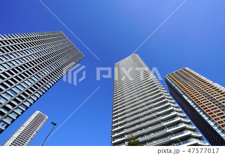 日本の川崎都市景観 武蔵小杉のタワーマンション群 日本の川崎都市景観 武蔵小杉のタワーマンション群 47577017