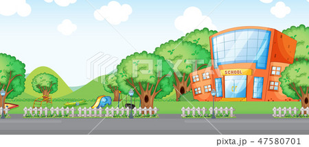 A school building background A school building background 47580701