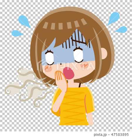 口臭　女性 47583895