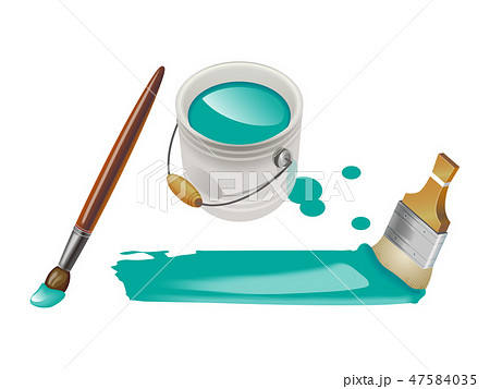 ターコイズグリーンの塗料 47584035