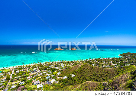 《ハワイ》ラニカイピルボックスの眺め・カイルア 47584705