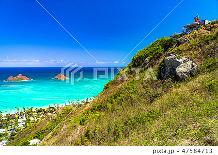 《ハワイ》ラニカイピルボックスの眺め・カイルア 47584713