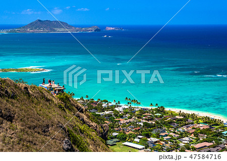 《ハワイ》ラニカイピルボックスの眺め・カイルア 47584716