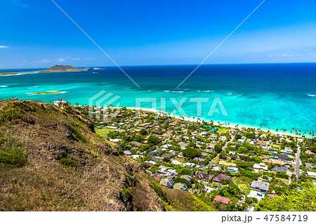 《ハワイ》ラニカイピルボックスの眺め・カイルア 47584719