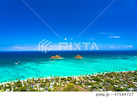 《ハワイ》ラニカイピルボックスの眺め・カイルア 47584727