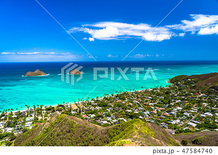 《ハワイ》ラニカイピルボックスの眺め・カイルア 47584740