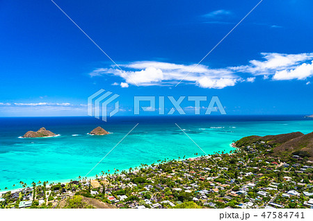 《ハワイ》ラニカイピルボックスの眺め・カイルア 47584741