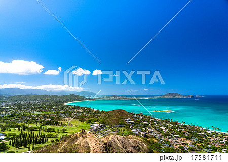 《ハワイ》ラニカイピルボックスの眺め・カイルア 47584744