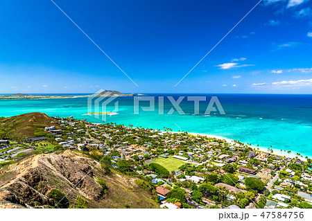 《ハワイ》ラニカイピルボックスの眺め・カイルア 47584756