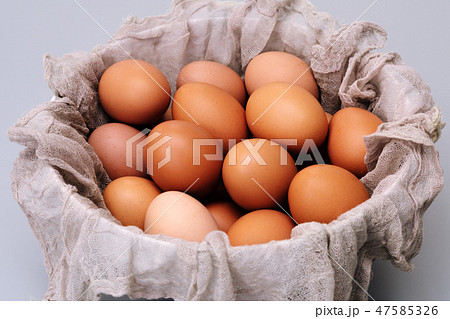 brown chicken eggs bowl, easter egg festive 47585326