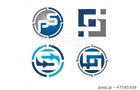 Logotype Modern Template Setのイラスト素材 [47585509] - PIXTA
